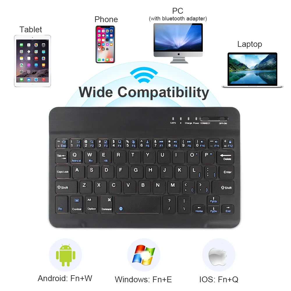 Dual-Mode Bluetooth 5.0 Keyboard 2.4G Wireless Keyboard 3-BT Rechargeable Gaming Keyboard For Laptop Tablet Android iOS Windows