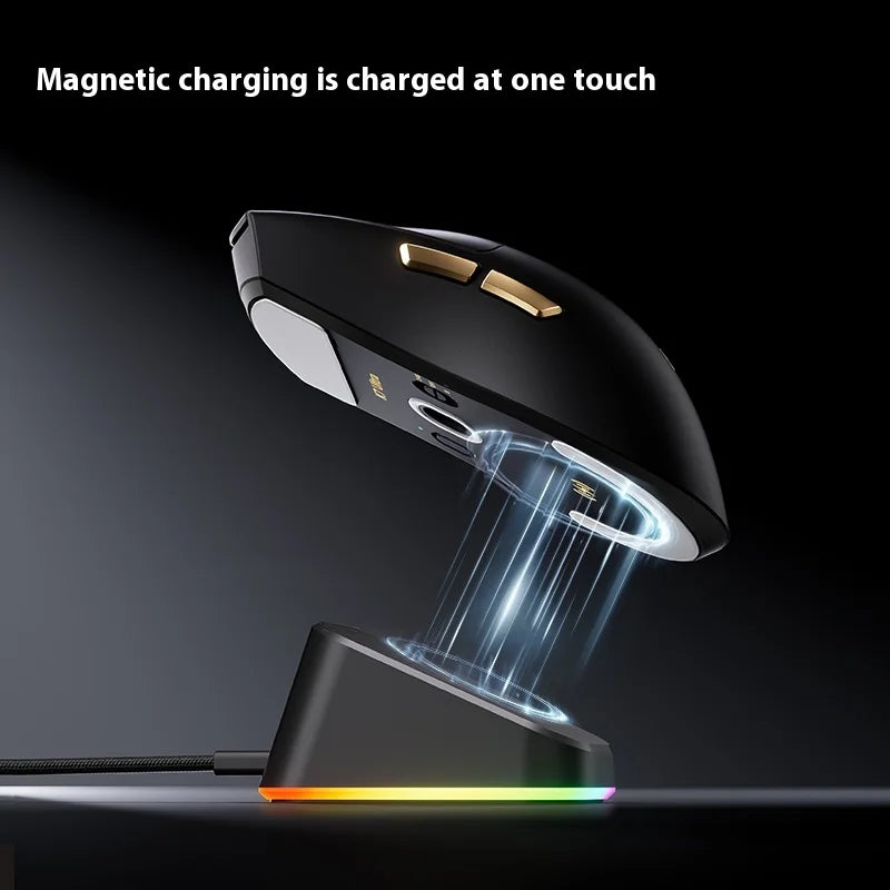 New MCHOSE K7 Ultra Wireless Mouse Tri-Mode 2.4G Dual-8K PAW3950 42000DPI 750IPS 59g Lightweight E-Sports Gamer PC Gaming Mouse