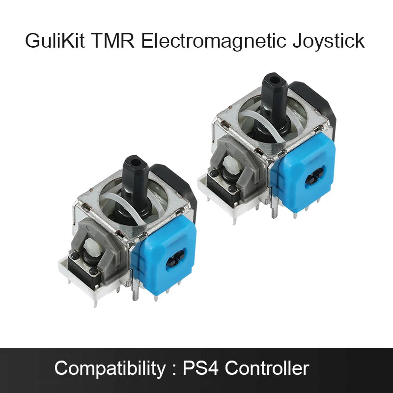 GuliKit TMR Electromagnetic Joystick with Stick Cap for PS4 PS5/PS5 Edge Gamepad for Switch Pro Xbox Series Controller Repair