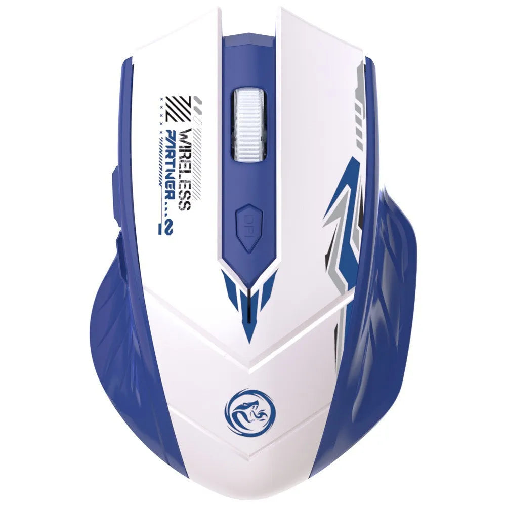 Bluetooth 5.4 Wireless Mouse 6 Buttons Gaming Mouse 2.4G Dual-Mode Mouse 1600DPI Rechargeable Office Mice for PC Laptop Macbook