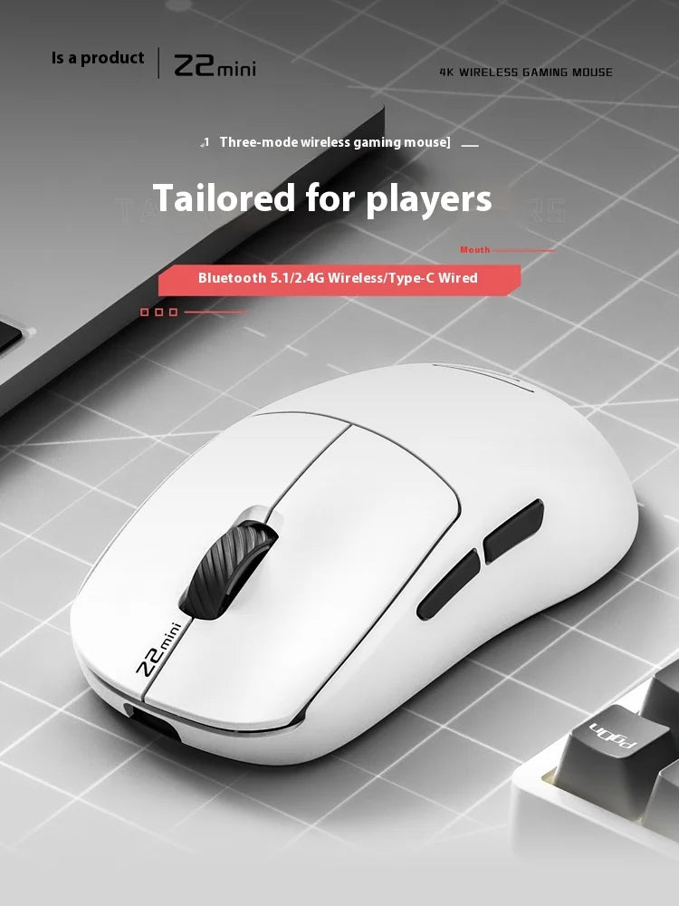 Zaopin Z2 Mini Max Wireless Mouse 4k/8k Bluetooth Tri Mode Paw3395/3950 Lightweight Ergonomics Low Latency Custom Gaming Mouse