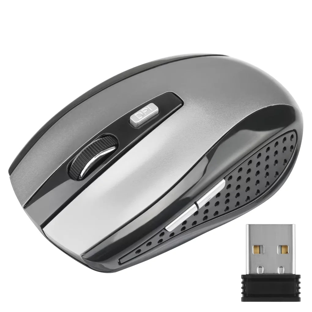 2.4G USB 1600DPI Optical Wireless Mouse 6D for Computer Laptop Gaming Mice Ergonomically-designed Wireless Mouse