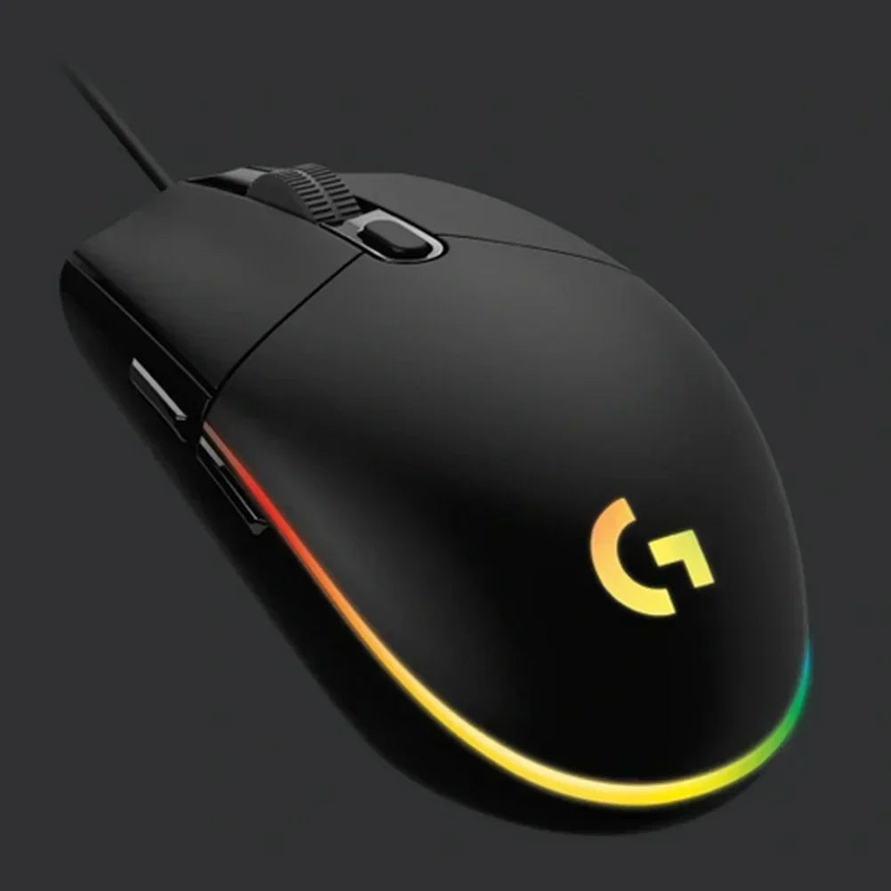 Logitech G102 Mouse Ergonomic Mouse Optical 8000DPI 16.8M Color LED Customizing 6 Buttons Wired Pc Gaming Accessories roccat