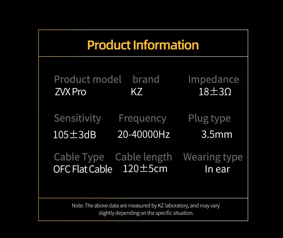 KZ ZVX Pro Earphones Dynamic HIFI Bass Earbuds in Ear Monitor Headphones Sport Noise Cancelling Headset