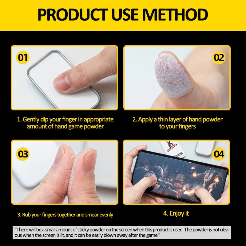 Solid Hand Game Powder Hand Speed Powder King Eat Chicken Fingers Anti-slip And Anti-sweat Esports Hand Game Powder Hand Game