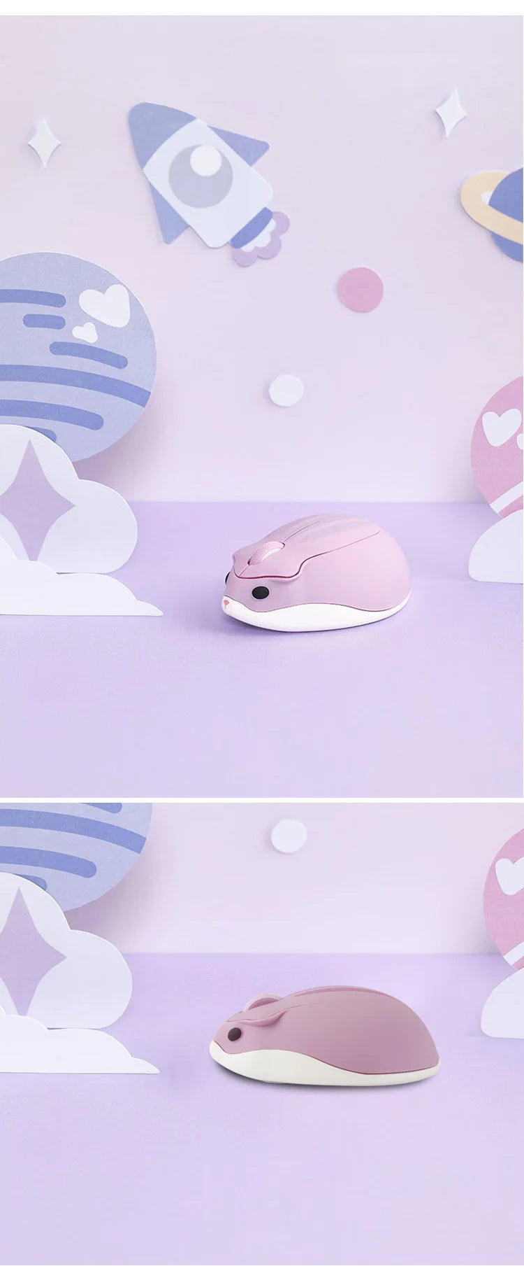 New Cute 2.4G Wireless Mouse Ergonomic Optical USB Mice Kawaii Cartoon Hamster Mouse For PC Laptop Tablet Computer Kids Gift