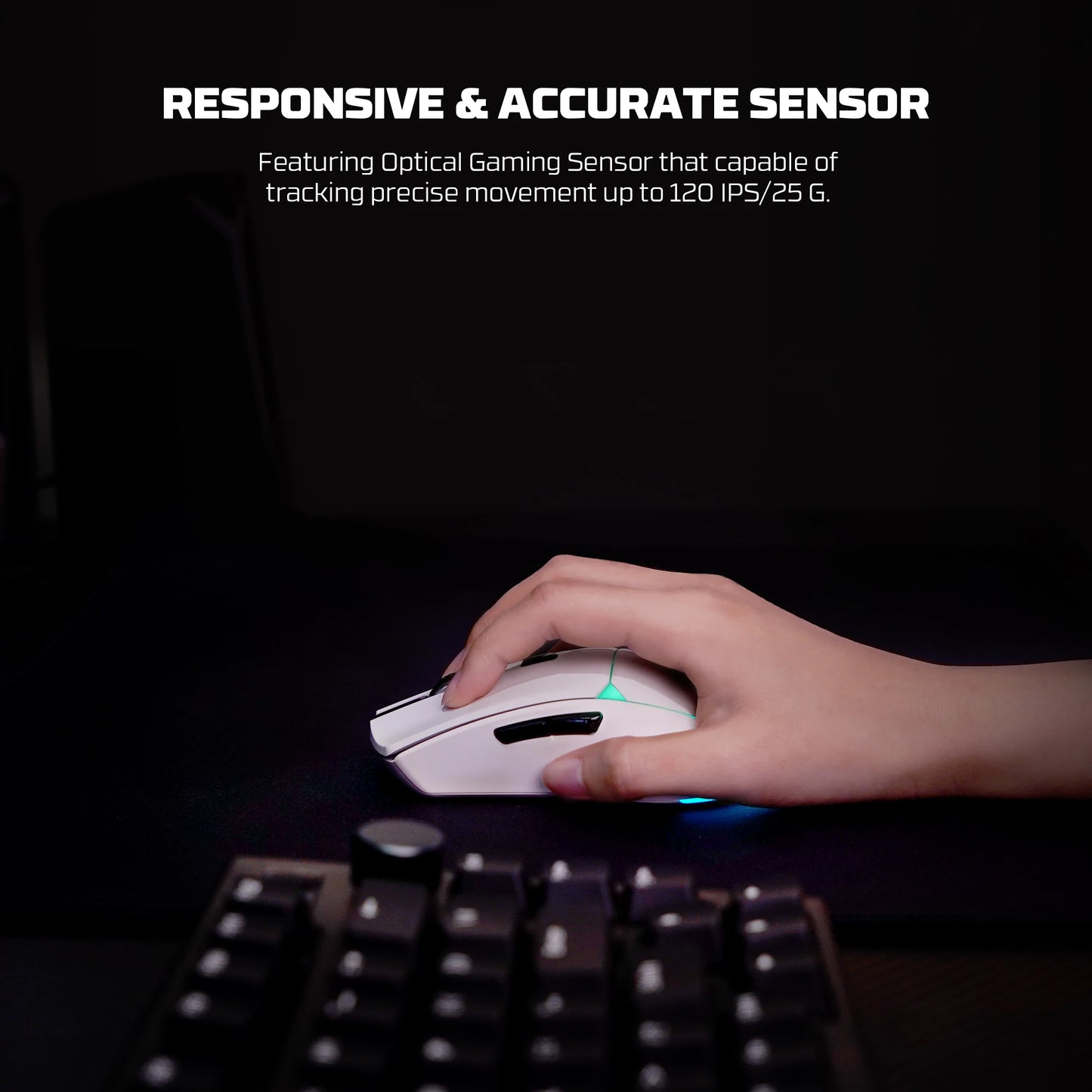 FANTECH CRYPOT II WG7v2 Wireless Gaming Mouse and Wired Mouse 12000DPI ARPG Anti-sweat coating Macro Mic for CSGO LOL