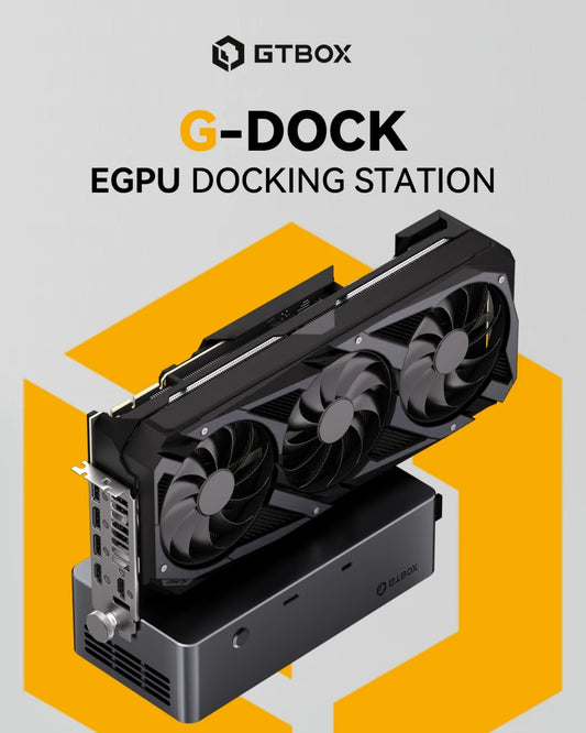 GTBOX G-DOCK External Graphics Card Dock with OCulink USB4, Built-in Huntkey 800W Power Supplyfor Gaming PC EGPU Docking Station