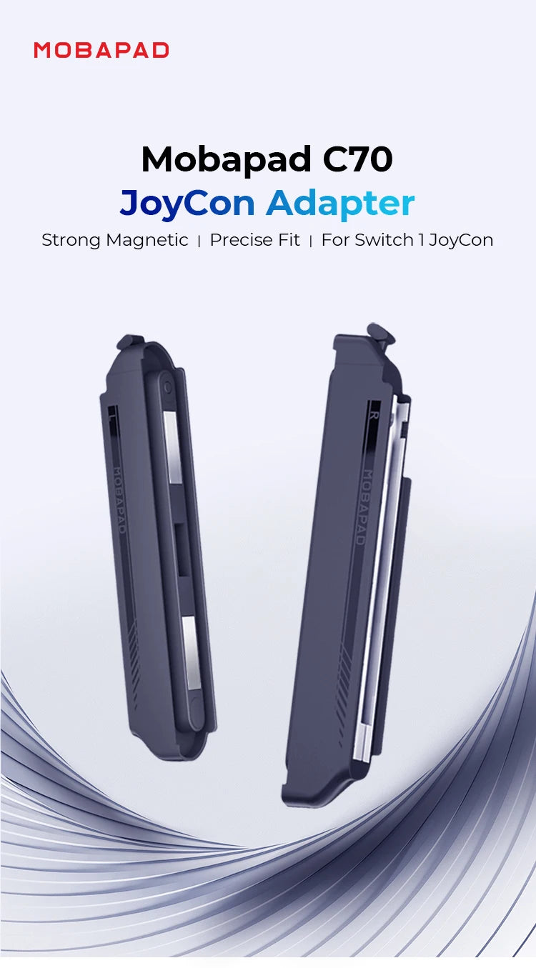 MOBAPAD C70 Strong Magnetic Adapter for Nintendo Switch 1 JoyCon for M6 S/HD Gamepad S1 S/HD Controller on Switch 2 Game Console
