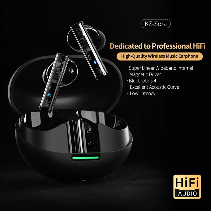 KZ Sora True Wireless Stereo TWS Bluetooth 5.4 high-quality wireless high-fidelity music in-ear headphones