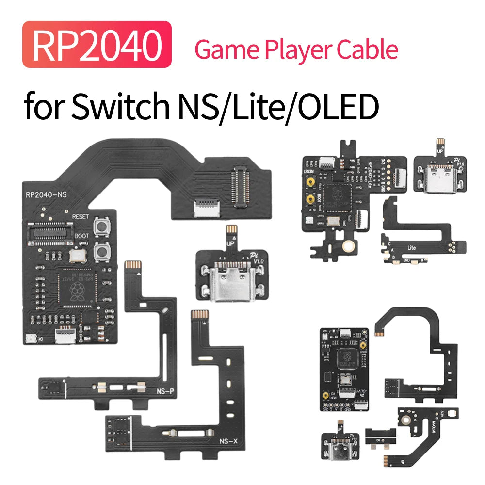 Game Console Cable CPU Flex Cable Ribbon Upgradable Chip For Raspberry Pi2040 Replacement Part for Switch /Lite/OLED