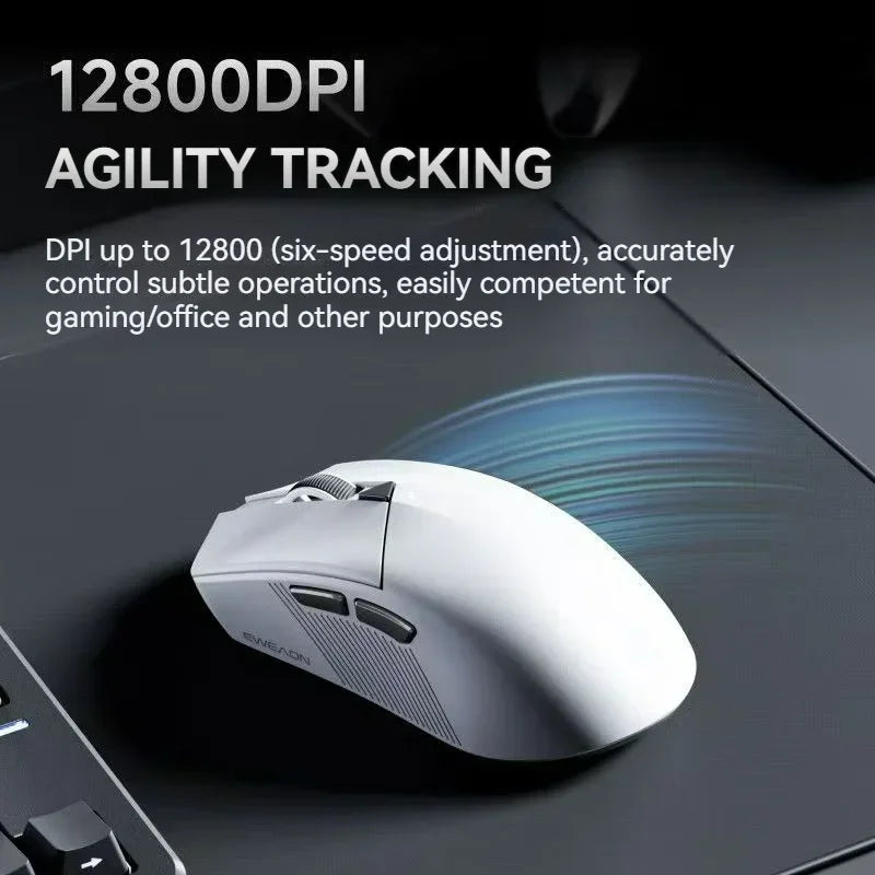 EWEADN GS01 Mouse 2.4G Wireless Lightweight 1Khz 12800DPI Six-level Adjustment 500mAh Battery office Mouse for Computer Laptop