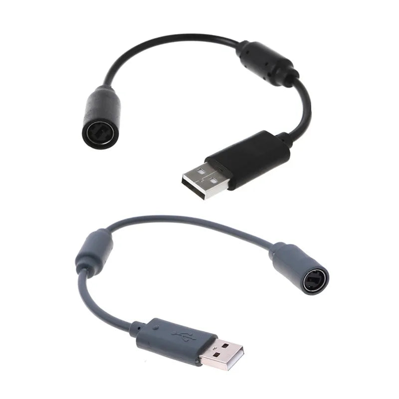 USB Breakaway Cable Adapter Cord Replacement Dongle Extension Adapter Wire Cable Line for xbox 360 Game Controller
