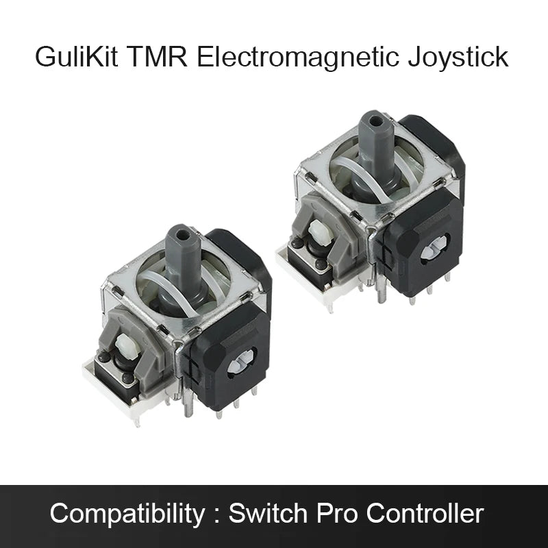 GuliKit TMR Electromagnetic Joystick with Stick Cap for PS4 PS5/PS5 Edge Gamepad for Switch Pro Xbox Series Controller Repair