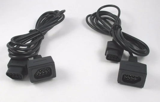 2 pcs high quality and fast shipping cable for Nintendo NES Controller Extension Cable Cord 6 Feet
