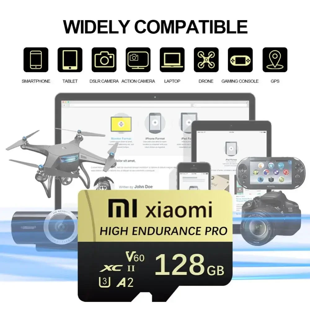 Original Mijia Xiaomi SD Card Class 10 Micro TF Flash Card 1TB 2TB Red & Black Memory Card 128 256GB for Mobile Phone PC Speaker