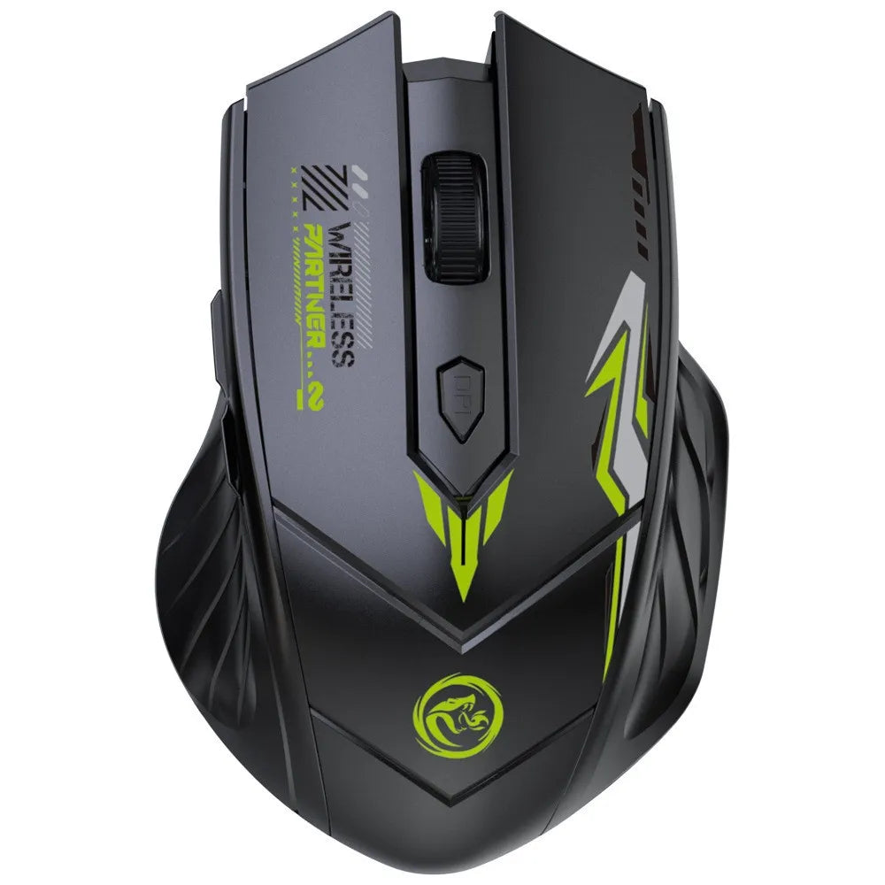 Bluetooth 5.4 Wireless Mouse 6 Buttons Gaming Mouse 2.4G Dual-Mode Mouse 1600DPI Rechargeable Office Mice for PC Laptop Macbook
