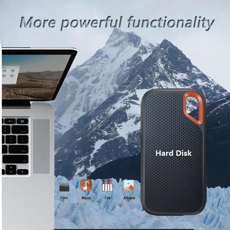 Portable SSD 2TB External Hard SSD 1TB High-speed External Solid State Drive 256TB Mass Storge Hard Disk for Laptop/PC/MAC/Phone