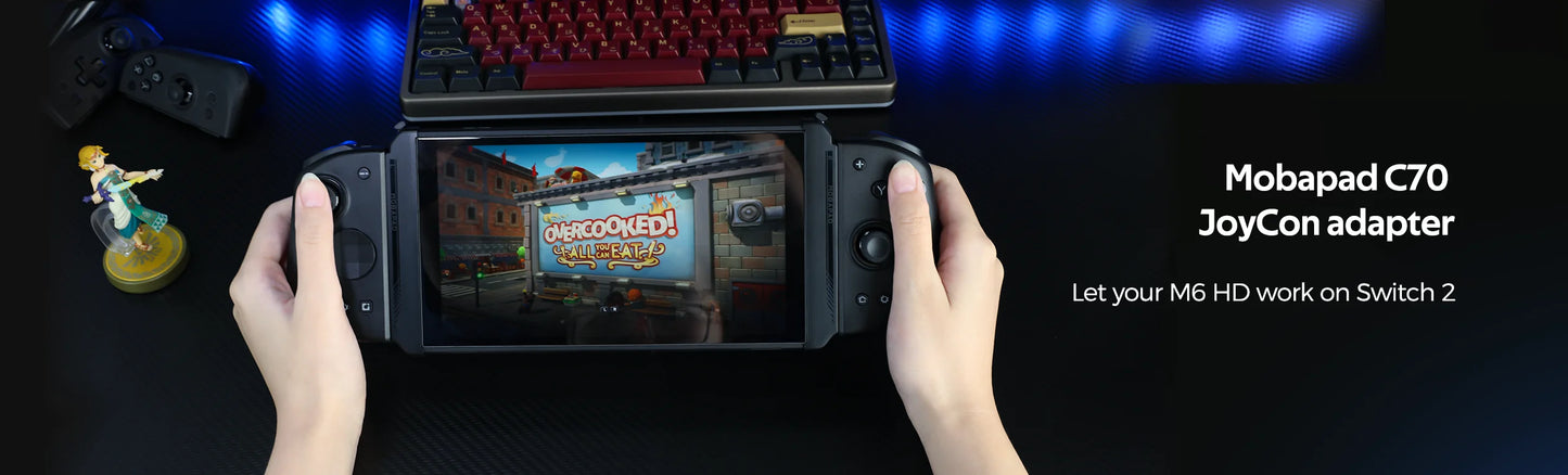 MOBAPAD C70 Strong Magnetic Adapter for Nintendo Switch 1 JoyCon for M6 S/HD Gamepad S1 S/HD Controller on Switch 2 Game Console