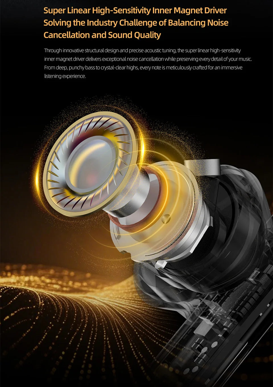 KZ Krio TWS Earbuds Bluetooth 6 Hybrid Microphones ANC LDAC APTX Dual Driver Lossless Earphones with Charging Case
