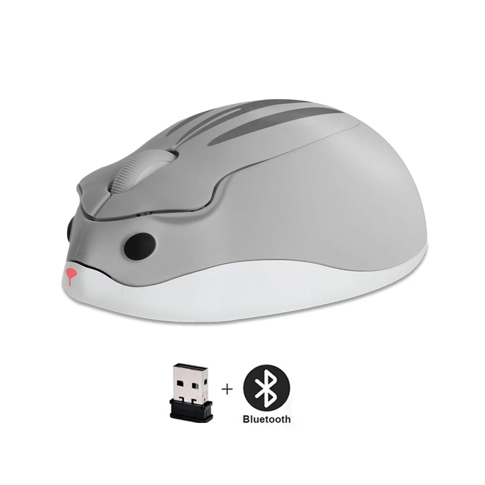 New Cute 2.4G Wireless Mouse Ergonomic Optical USB Mice Kawaii Cartoon Hamster Mouse For PC Laptop Tablet Computer Kids Gift