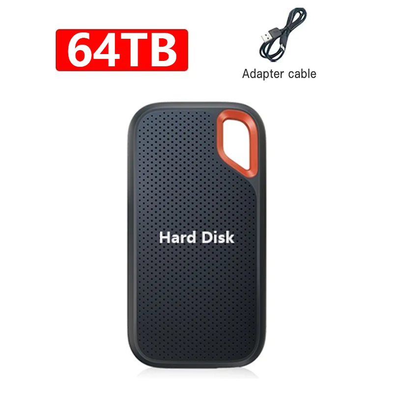 Portable SSD 2TB External Hard SSD 1TB High-speed External Solid State Drive 256TB Mass Storge Hard Disk for Laptop/PC/MAC/Phone