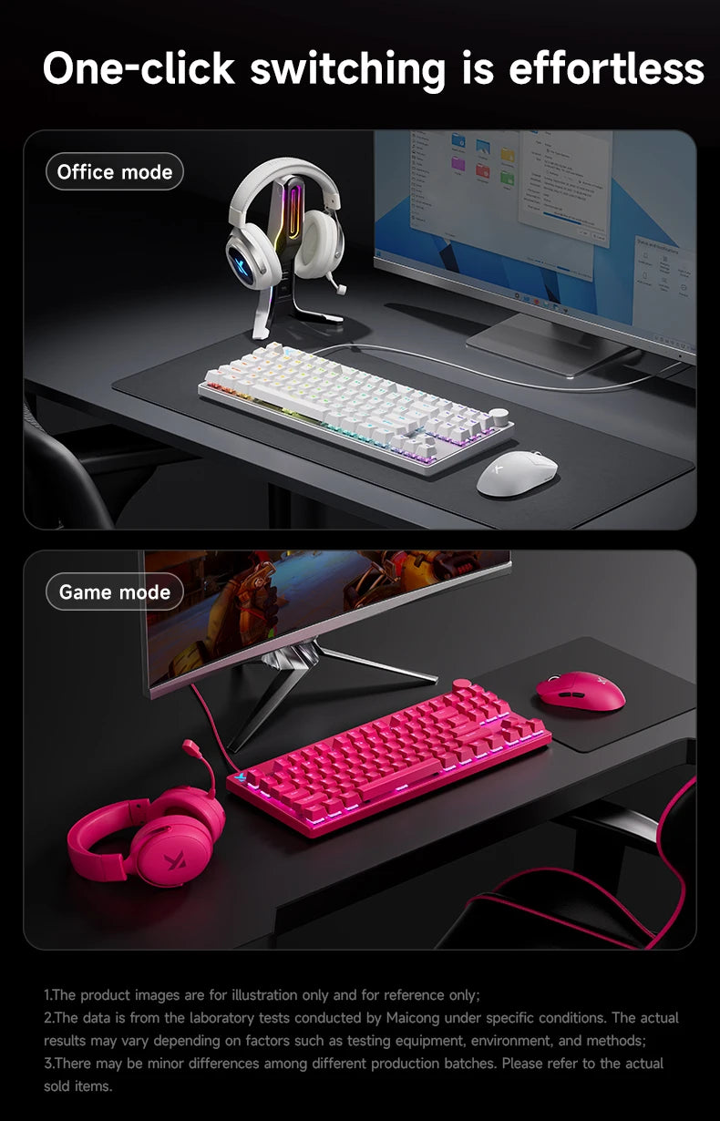 Mchose Mix87 Magnetic Swtich Keyboard Wired Gaming Keyboard 8K+256K Esport 0.08ms Low Latency E-Sports Custom Gamer Accessories