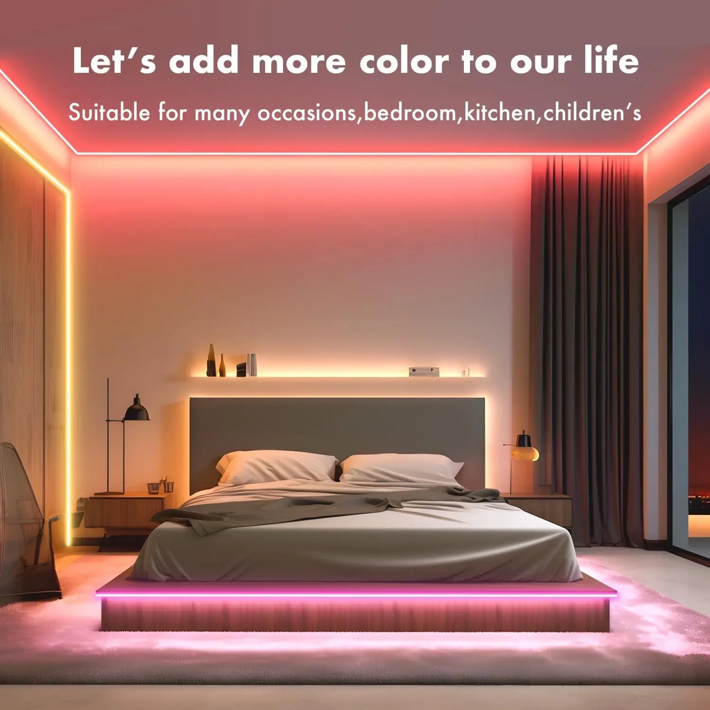 Smart RGB Neon LED Strip 1/2/3/5m Waterproof USB Neon Strip Tuya APP Remote Flexible Ribbon for DIY Neon Deocoration Lighting