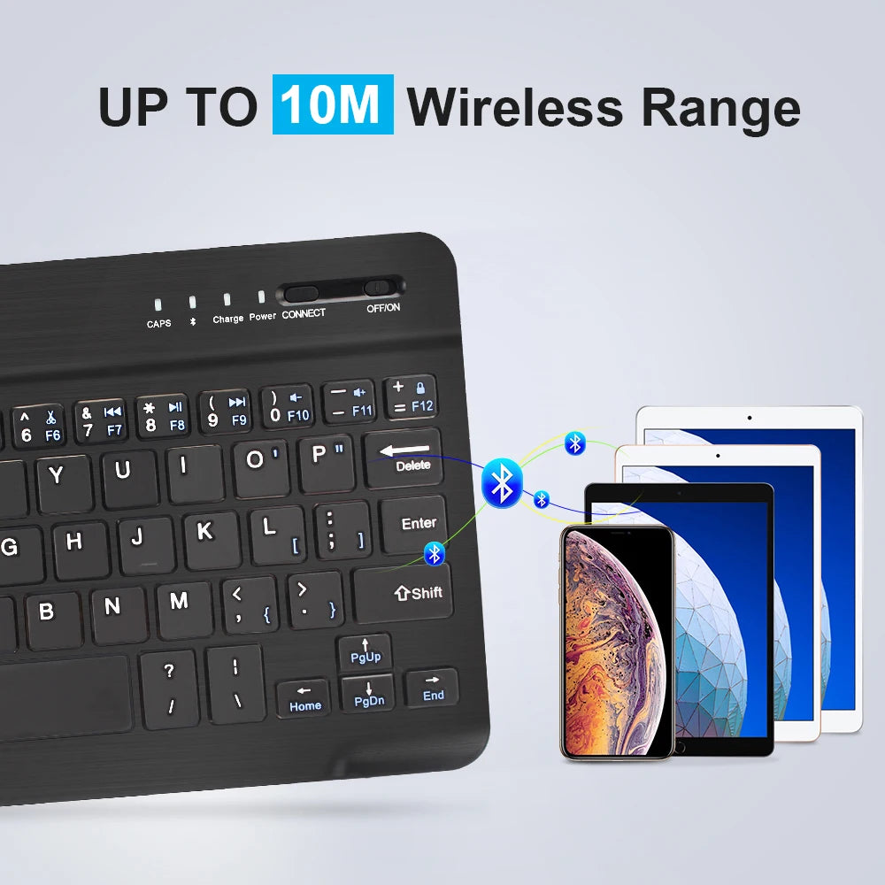 Dual-Mode Bluetooth 5.0 Keyboard 2.4G Wireless Keyboard 3-BT Rechargeable Gaming Keyboard For Laptop Tablet Android iOS Windows