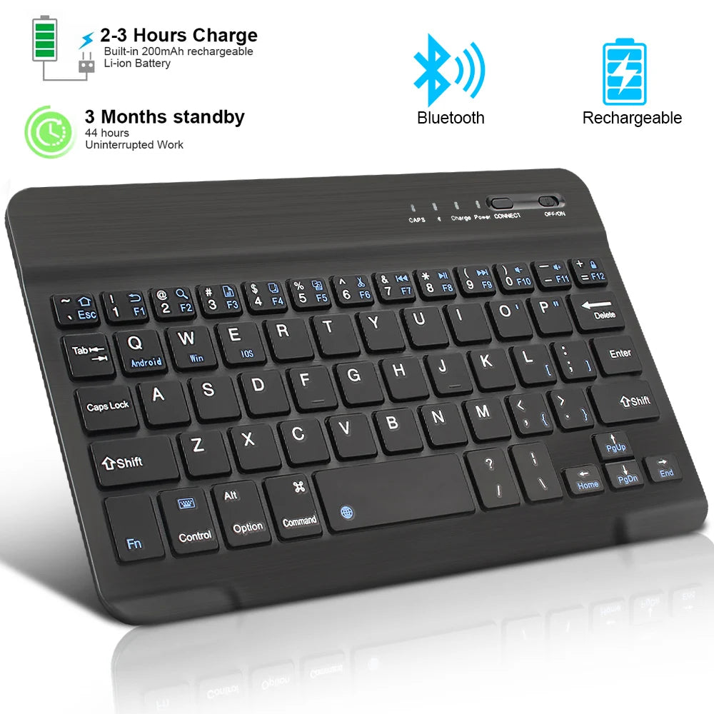 Dual-Mode Bluetooth 5.0 Keyboard 2.4G Wireless Keyboard 3-BT Rechargeable Gaming Keyboard For Laptop Tablet Android iOS Windows