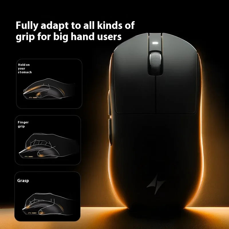 ATK Dragonfly A9 Ultra Mouse Paw3950 2 Modes Wireless Mouse 8000Hz Lightweight Gaming Mice PC Accessories For FPS Gamer Custom