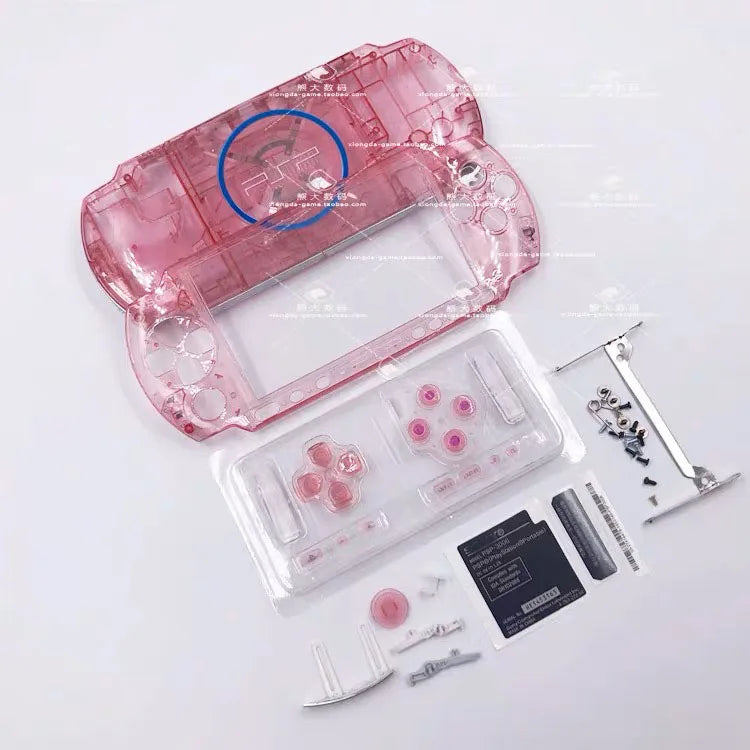 Replacement Faceplate Shell for PSP3000 Game Console Housing Case Cover with Buttons Kit for PSP 3000 3006 3008 095 New