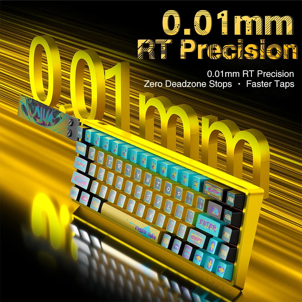 AULA WIN68HE Ultra Gaming Keyboard Full CNC Aluminum Case Rapid Trigger 8K Return Esports High-end Custom Version