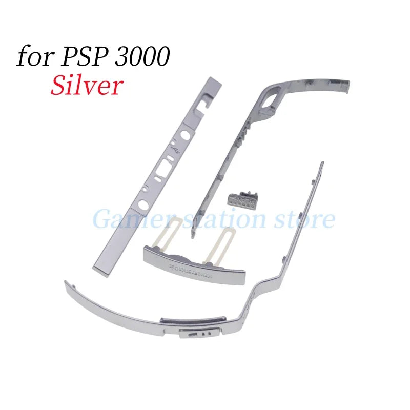 Plastic Button Frame For PSP1000 2000 3000 Silver Border Decorative Strip Housing Shell On/ OFF Power Button Gamepad Edge Switch