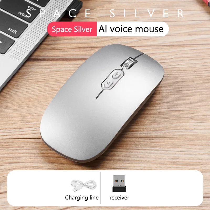 Xiaomi Wireless Mouse AI Intelligent Voice Mouse 2.4G Dual-mode With Voice-activated Typing Silent Rechargeable Bluetooth Mouse